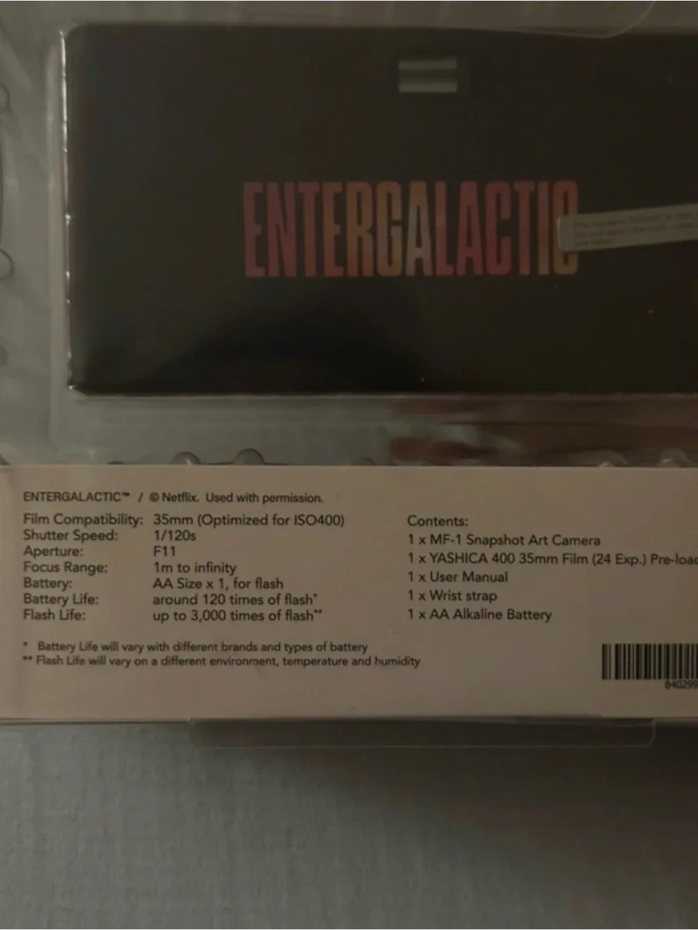 Netflix Entergalactic Yashica MF-1 35mm Film Camera Sealed Rare Promo